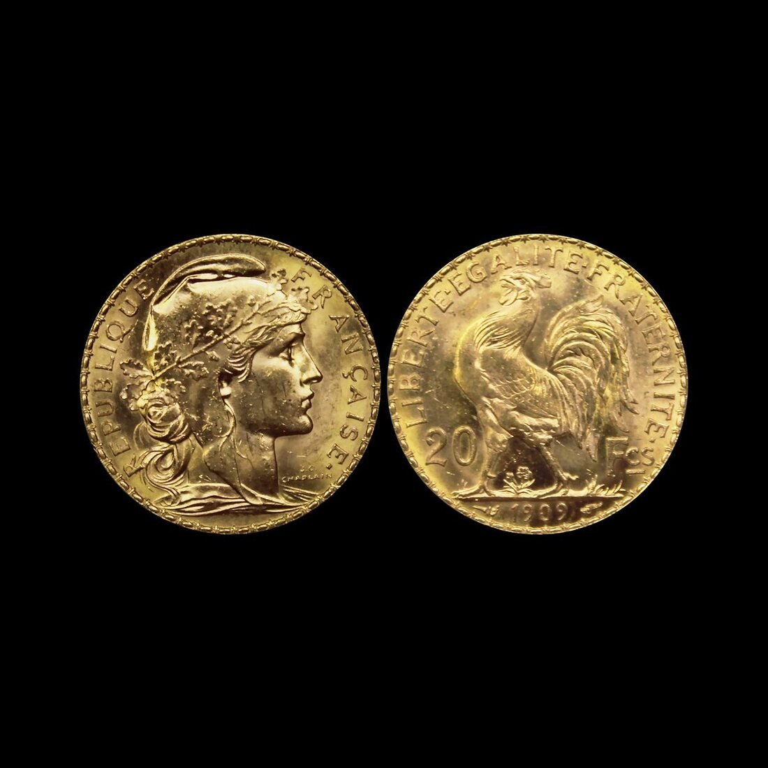 20 Francs Marianne Coq — Pièce d'or française